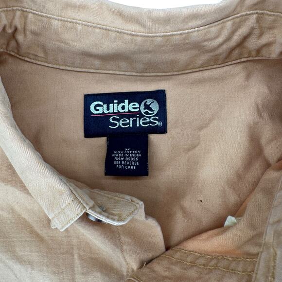 Guide Series Men's Button Down Heavy Yellow Shirt Hunting Fishing Gorpcore M - Picture 4 of 8